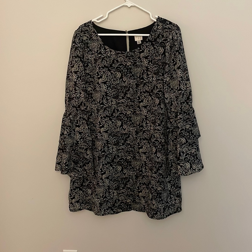 ⭐️A NEW DAY⭐️ Black Floral Dress